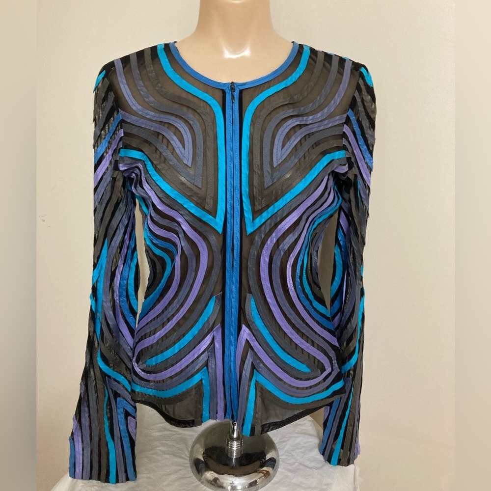 Multicolor Sheer Long Sleeve Jacket/Top
Item# TSjkt20